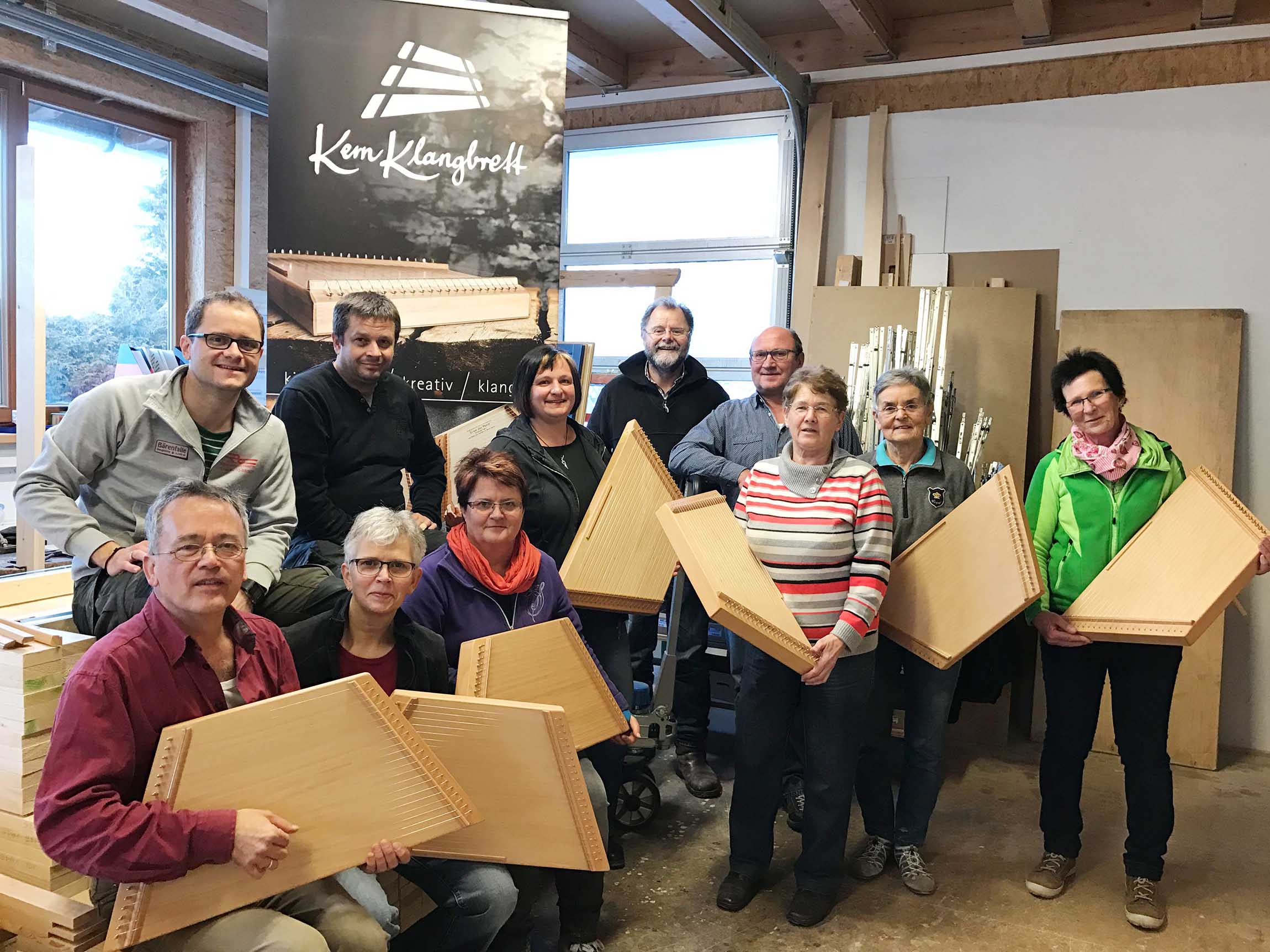 Das fertige, selbst gebaute KernKlangbrett